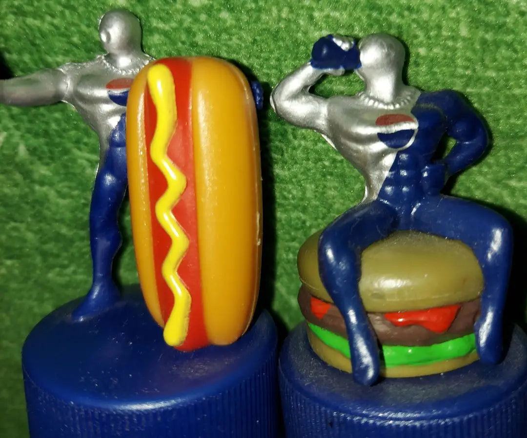 ♥️ Hot Dog &amp; Hamburguesa con tapa de botella de Pepsiman ♥️ | ♥️ペプシマン ボトルキャップ ホットドッグ＆ハンバーガー♥️