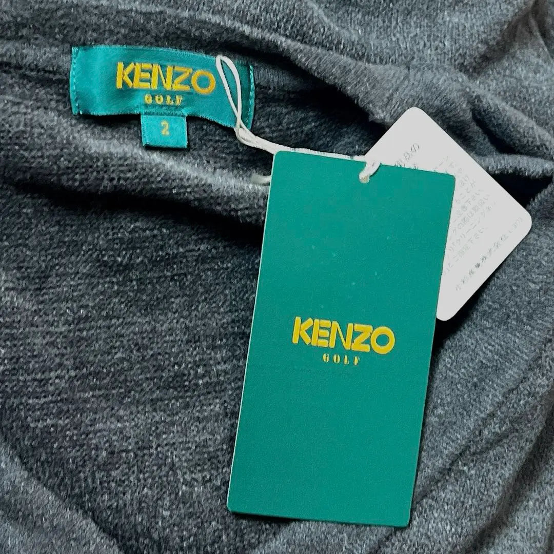 Chaleco corto estilo terciopelo con bordado del logotipo de KENZO, stock muerto de los años 90