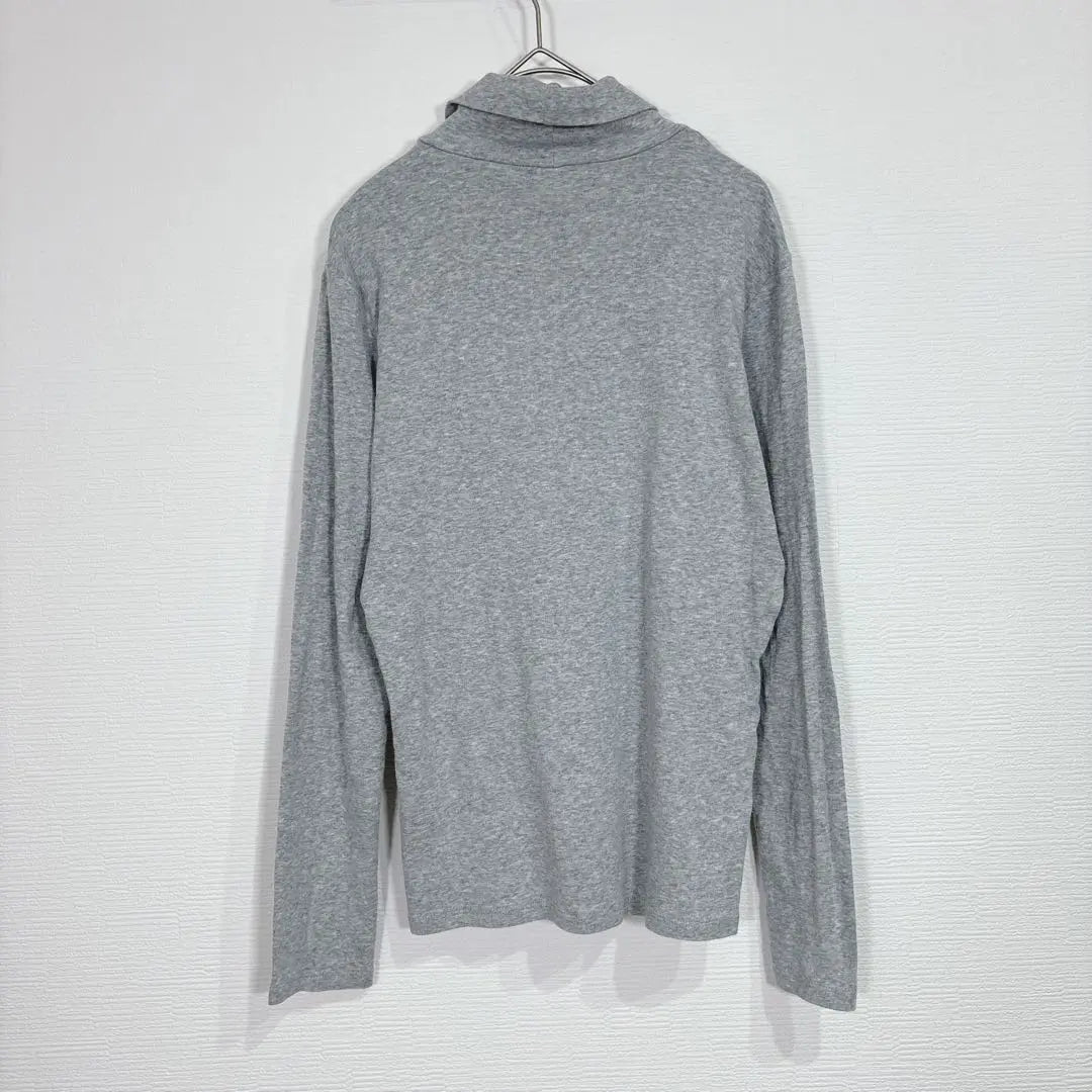 UNIQLO [L] Turtle neck cut -and -sew high -neck Simple plain cotton | ユニクロ【L】タートルネック カットソー ハイネック シンプル 無地 コットン