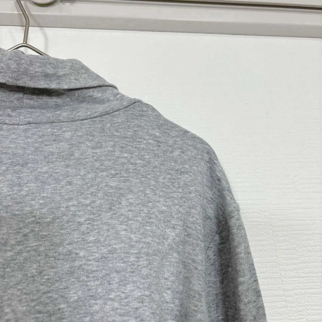 UNIQLO [L] Cuello alto cortado y cosido Cuello alto Algodón liso simple | ユニクロ【L】タートルネック カットソー ハイネック シンプル 無地 コットン