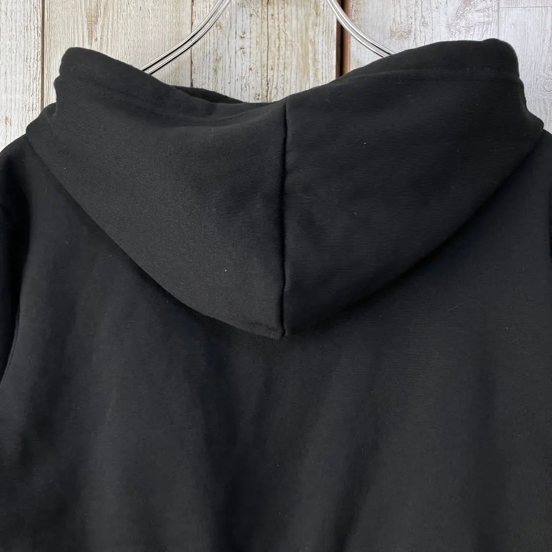 ☆SHEIN☆Hoodie, Short Length, Black, S, Zip-Up, Fleece Lined, Long Sleeve