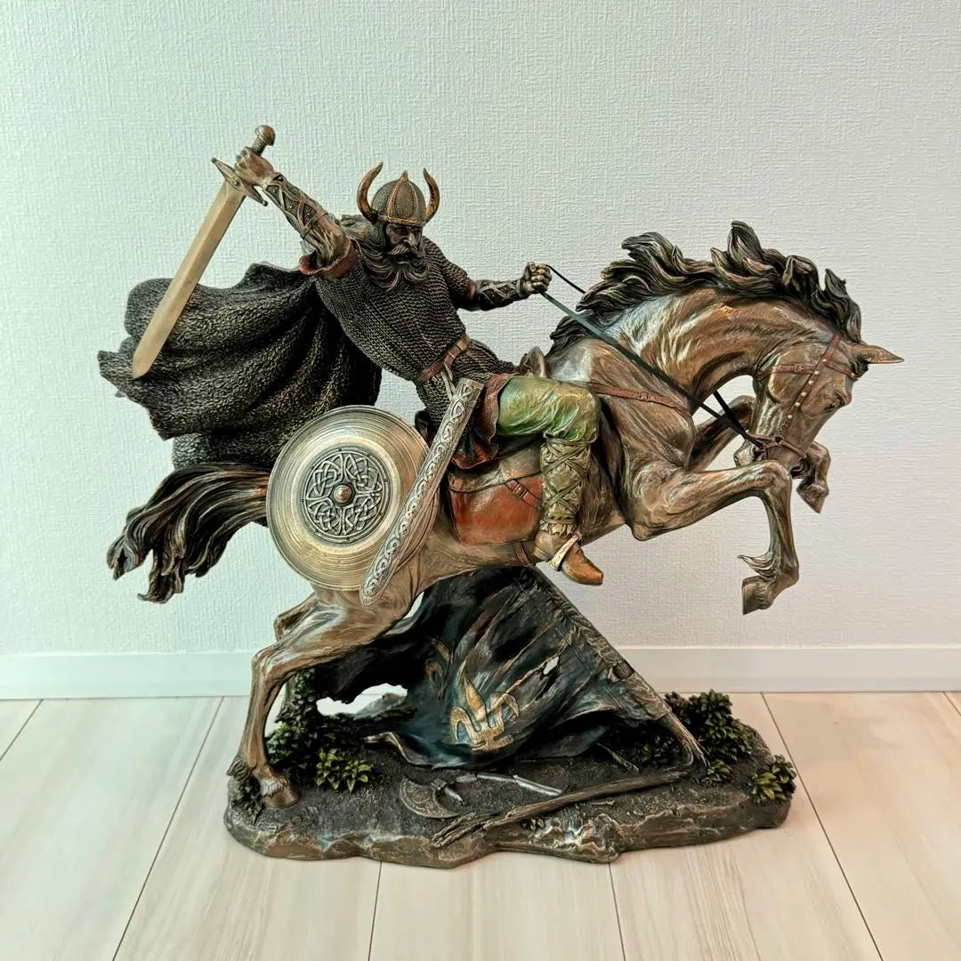 Viking on a horse - bronze style