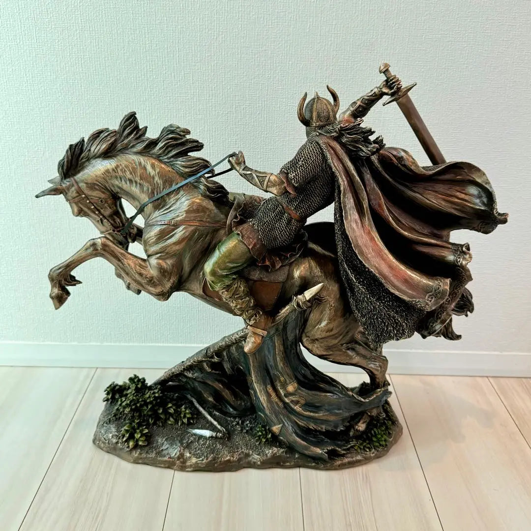 Viking on a horse - bronze style