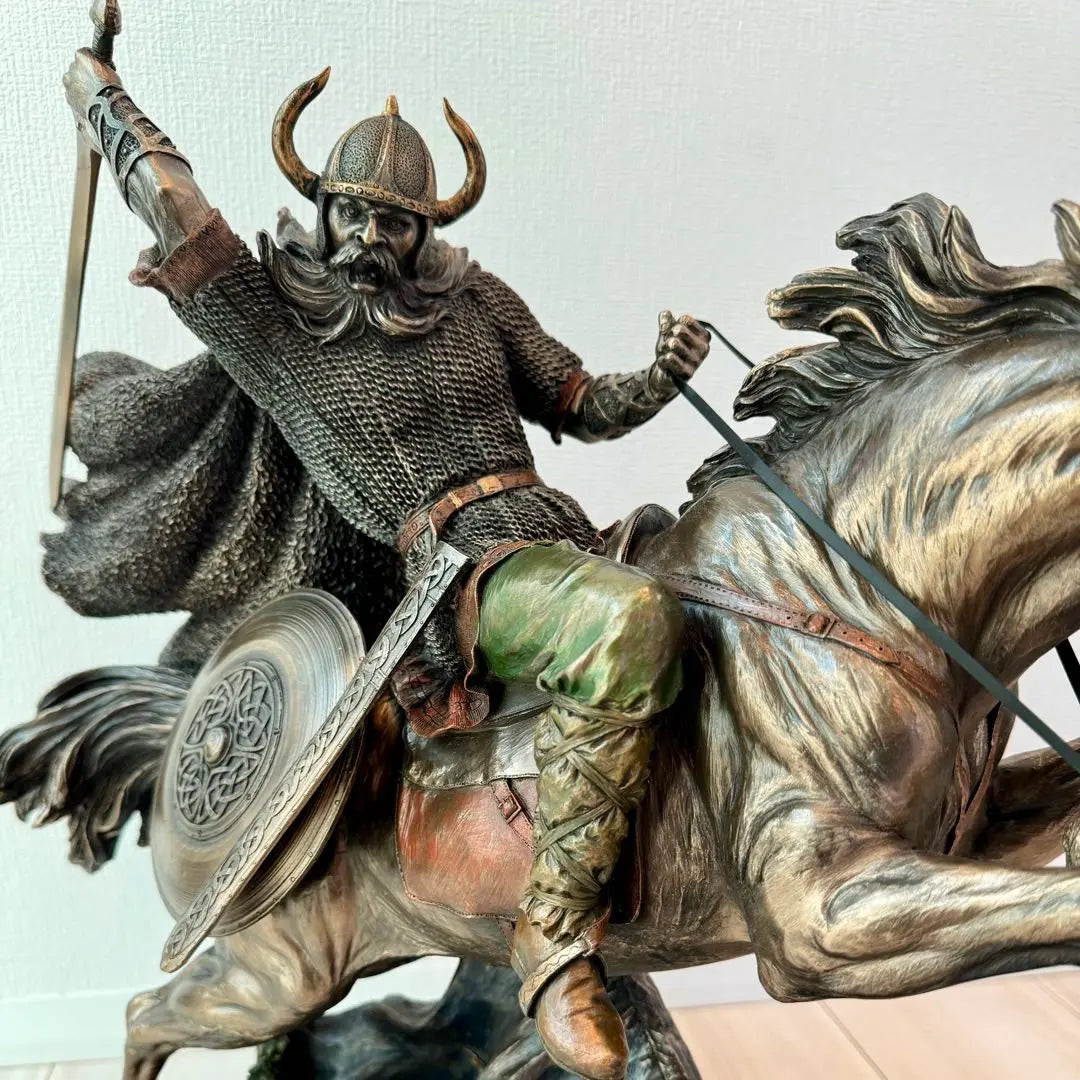 Viking on a horse - bronze style