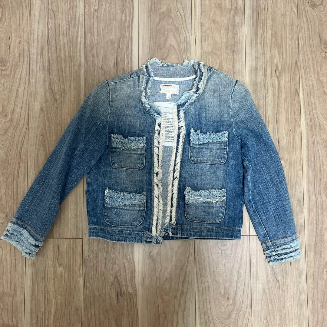 CURRENT/ELLIOTT Fringe Denim Jacket | CURRENT/ELLIOTT フリンジデニムジャケット