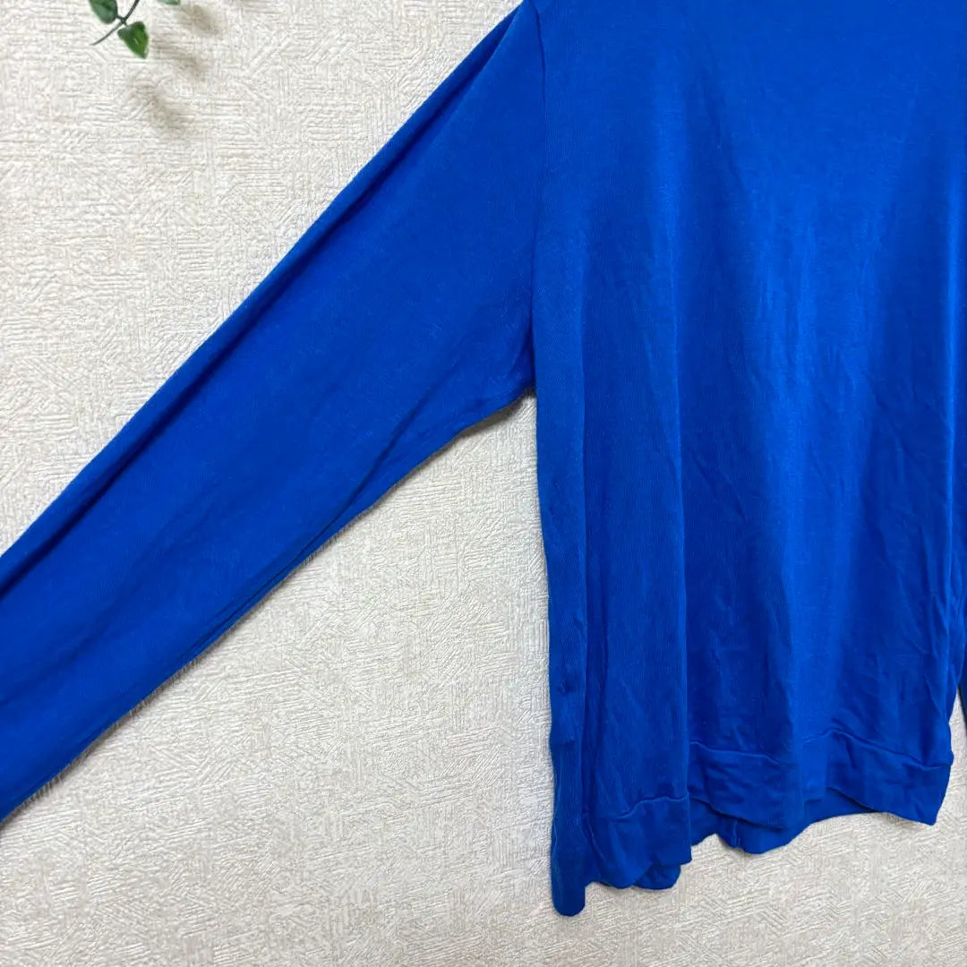 Navy thin cardigan XL blue large size vibrant loose feather