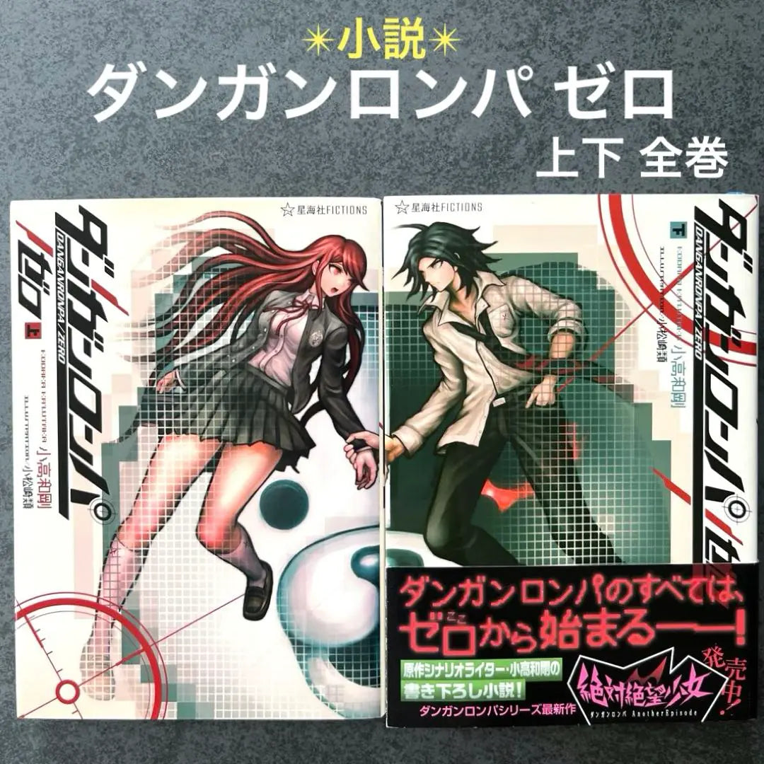 ✴︎Novel✴︎Danganronpa Zero Volumes 1 and 2 Complete Set Kodaka Kazutaka 2