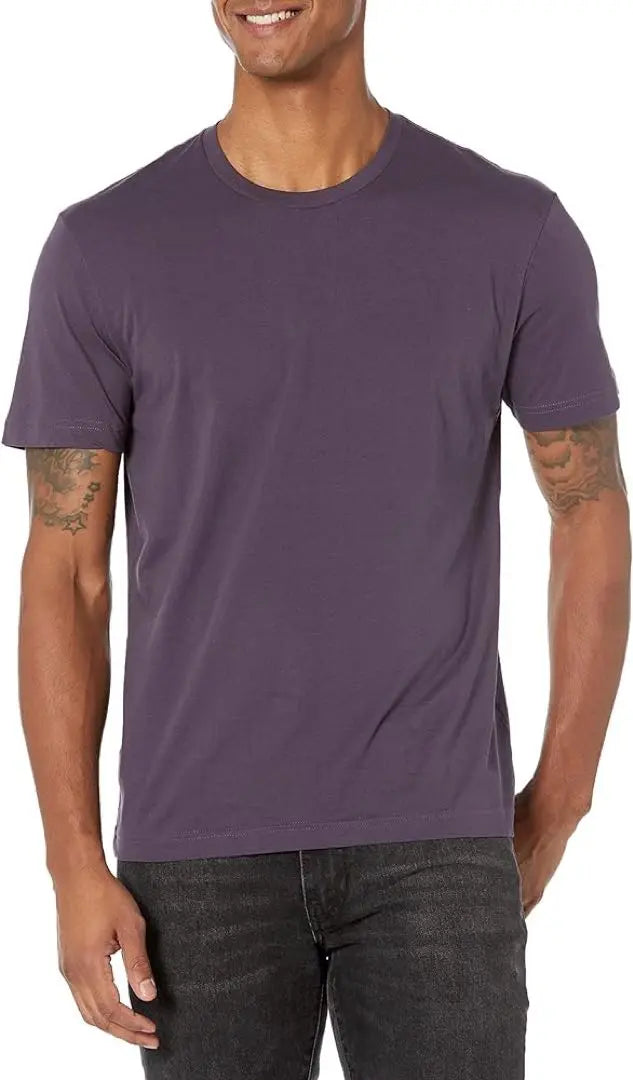 GOODTHREADS] T -shirt crew neck cotton slim fit