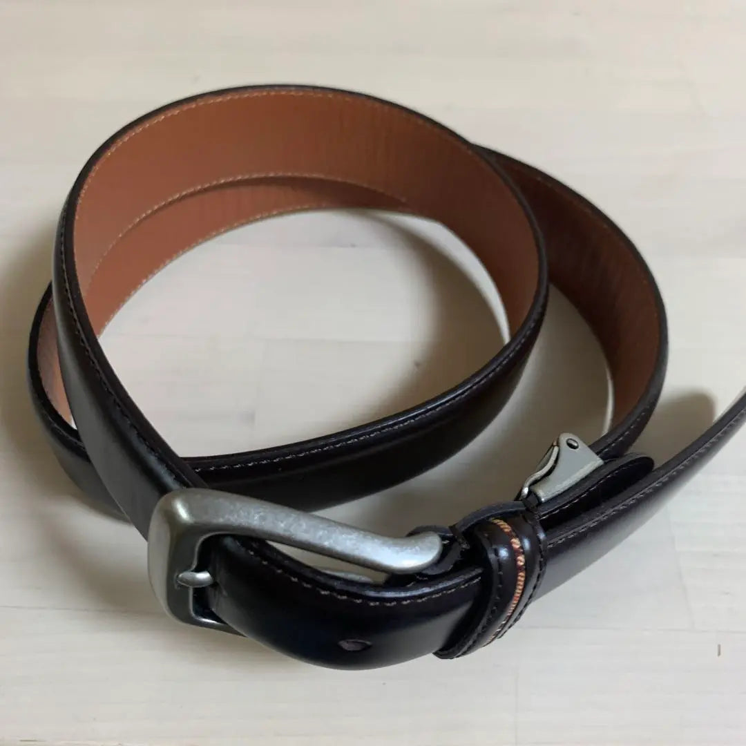 Burberry London Nova Check Cowhide Leather Belt Negishi Shokai