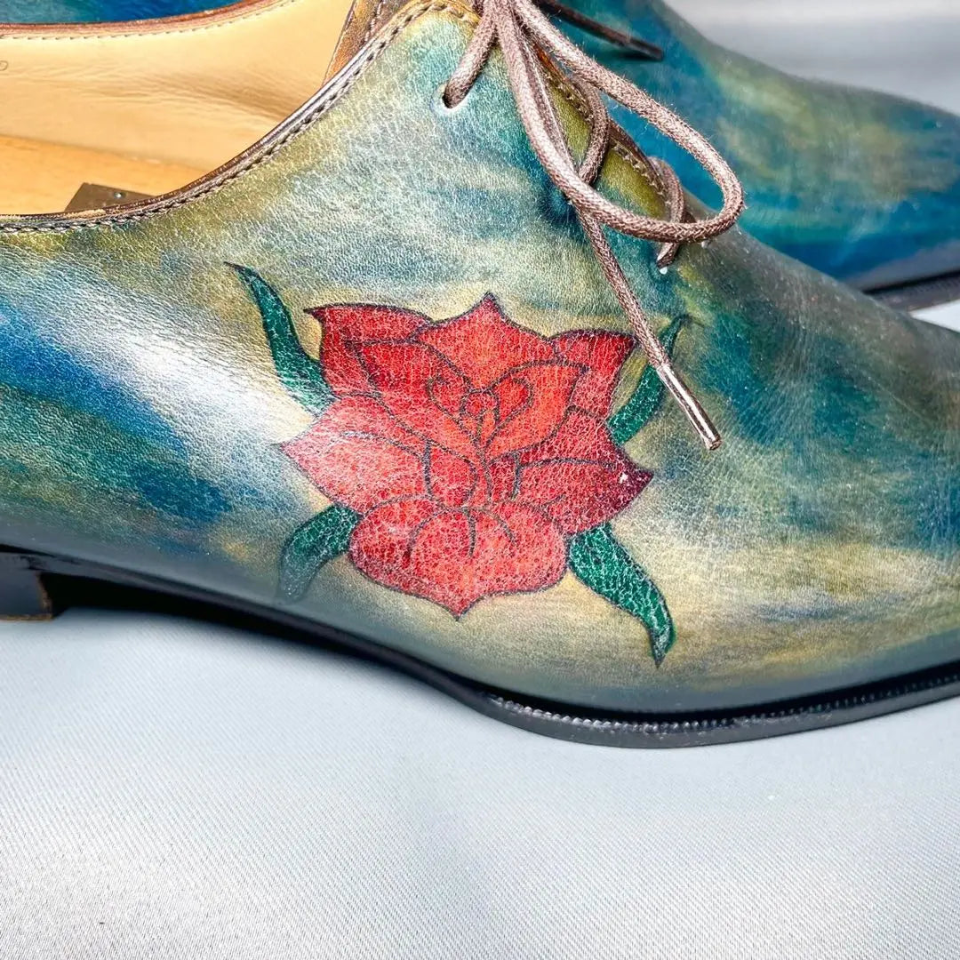 Berluti Tattoo Collection Rose Rose Leather Shoes | Berluti ベルルッティ タトゥーコレクション ローズ バラ 薔薇 革靴