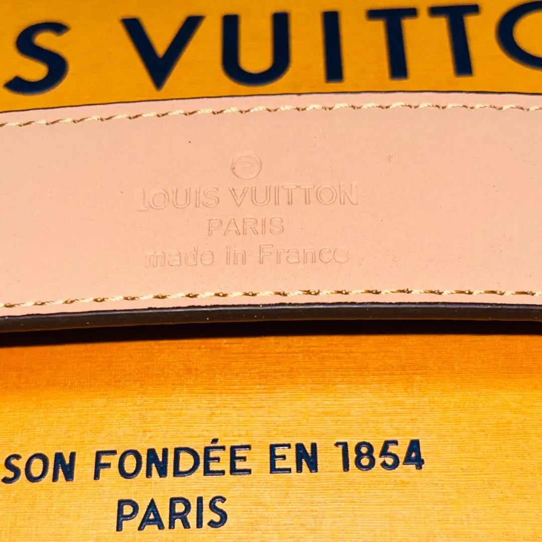 ¡Envío el mismo día! Hebilla de cinturón Louis Vuitton dorada de 120 cm