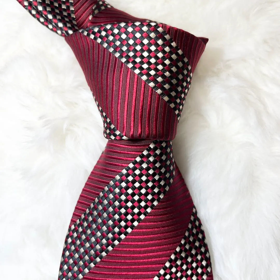 ✨Almost unused✨PaulSmith Paul Smith Tie Striped Bordeaux