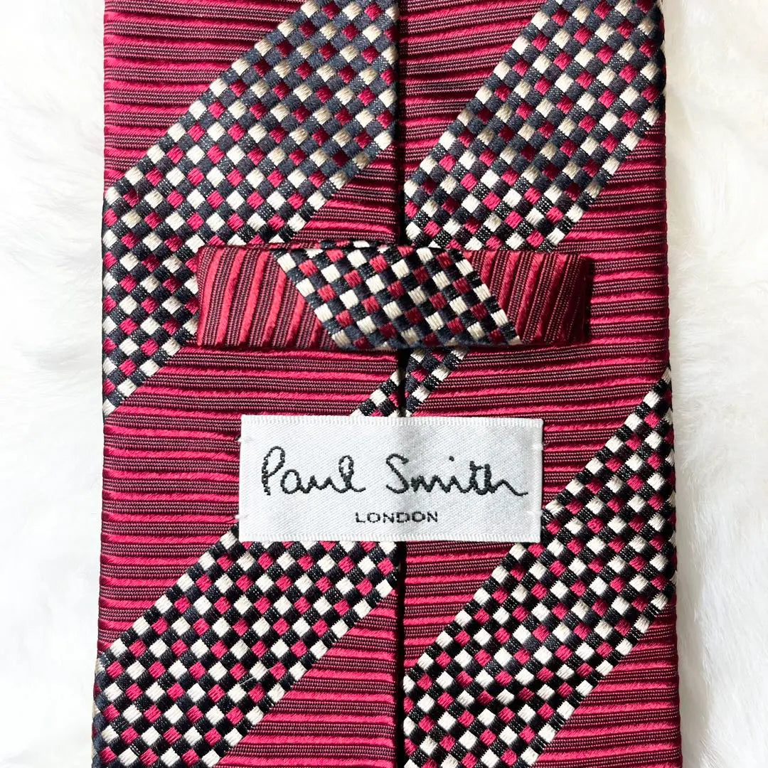 ✨Almost unused✨PaulSmith Paul Smith Tie Striped Bordeaux