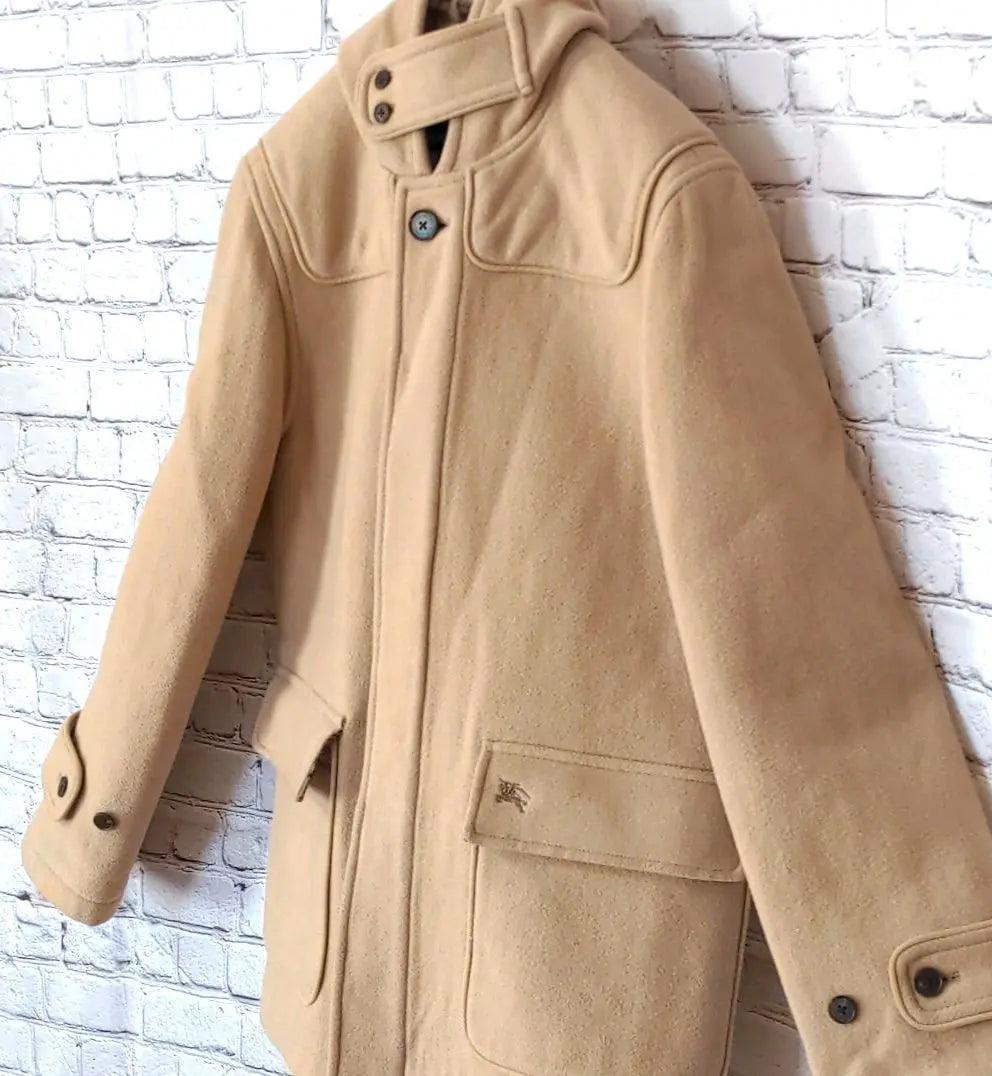 ★Rare★ Burberry Blue Label Wool Coat Melton Beige M