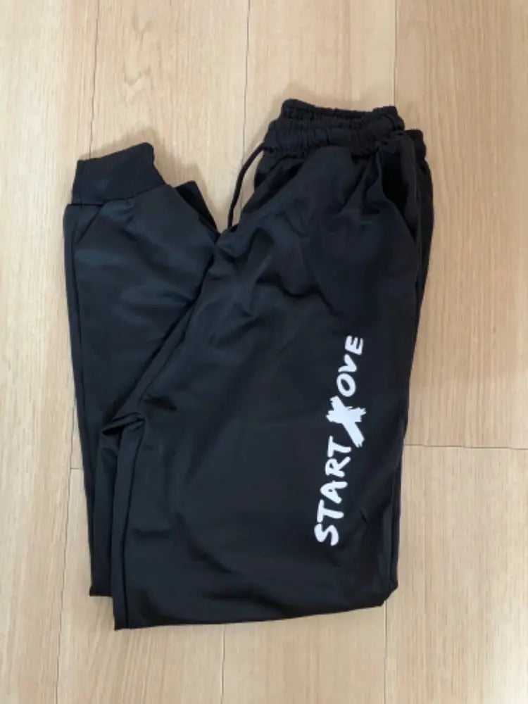 Large size pants, black pants, men's sweatshirt, 3L, 2-piece set, new