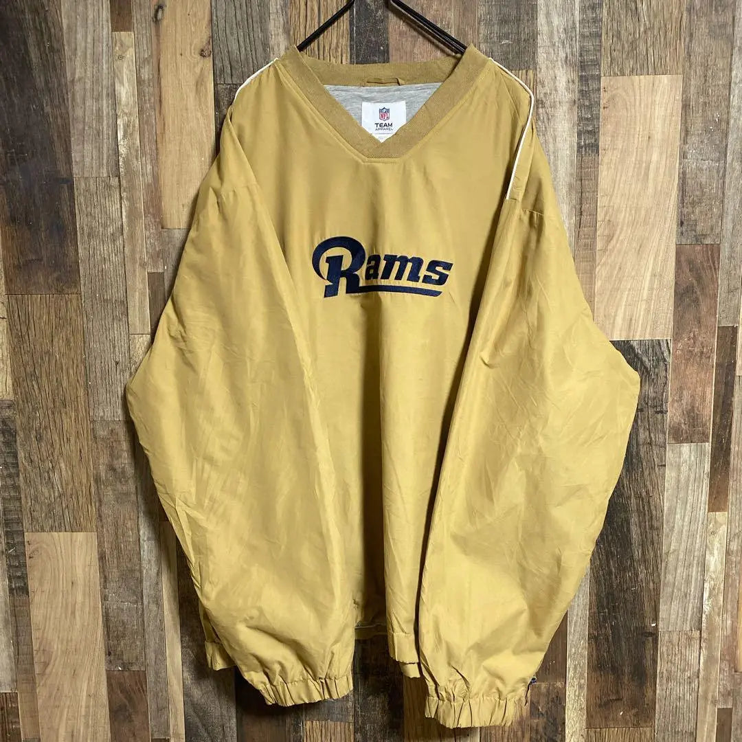 Team Logo NFL Men's Nylon Jacket 2XL Mustard Vintage Outerwear