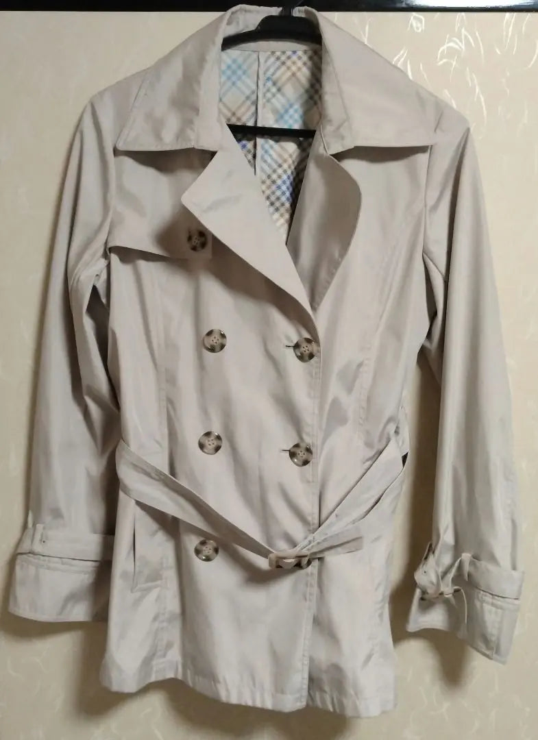 25th only Double Breasted Trench Coat with Waist Belt Used Good condition