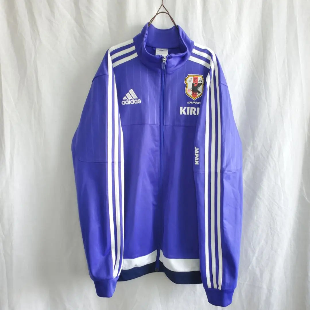 Camiseta de fútbol de la selección japonesa de fútbol de la JFA de Adidas, azul samurái, Japón