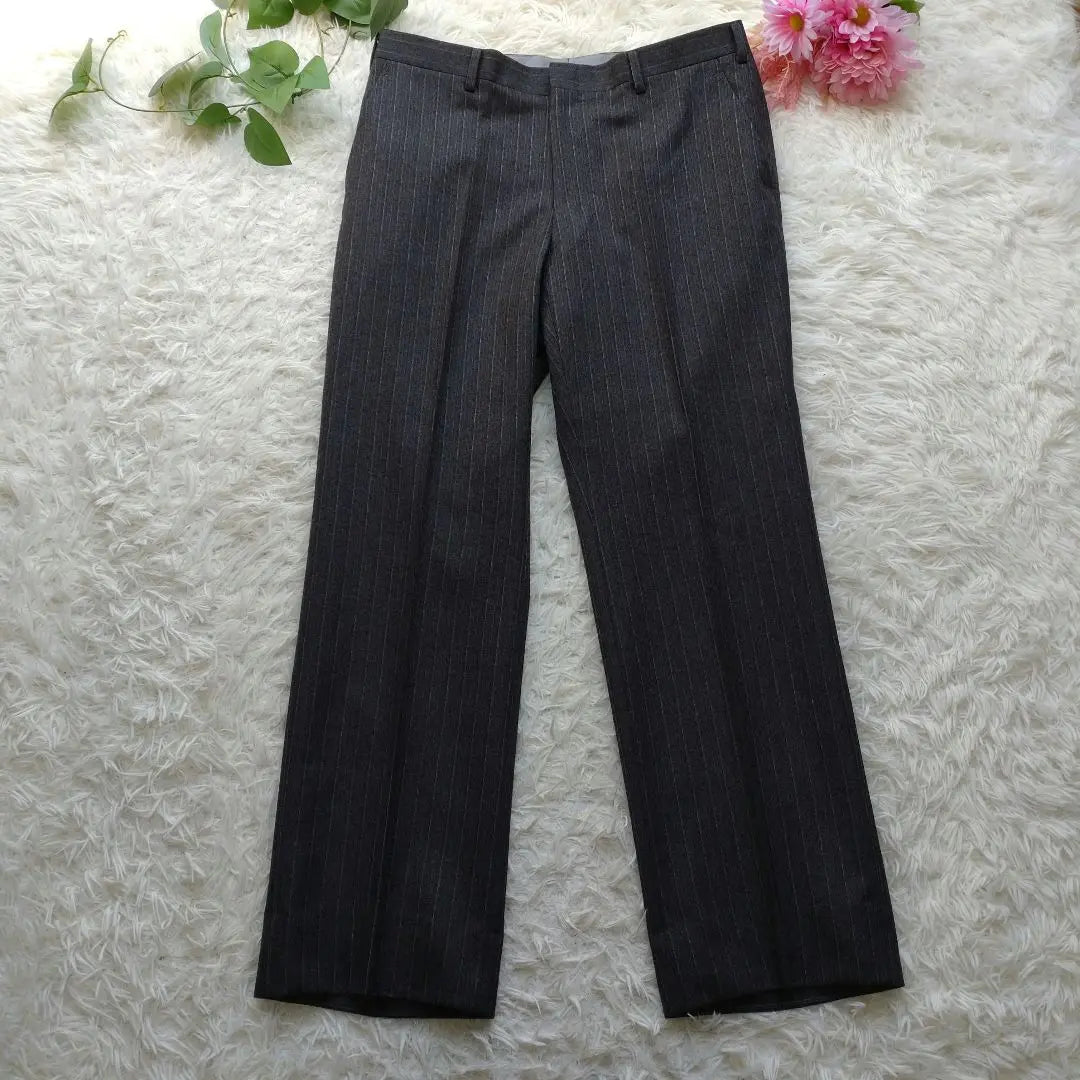 [yuuk] [98AB6] Men's Suit Business Stripe 100% Wool