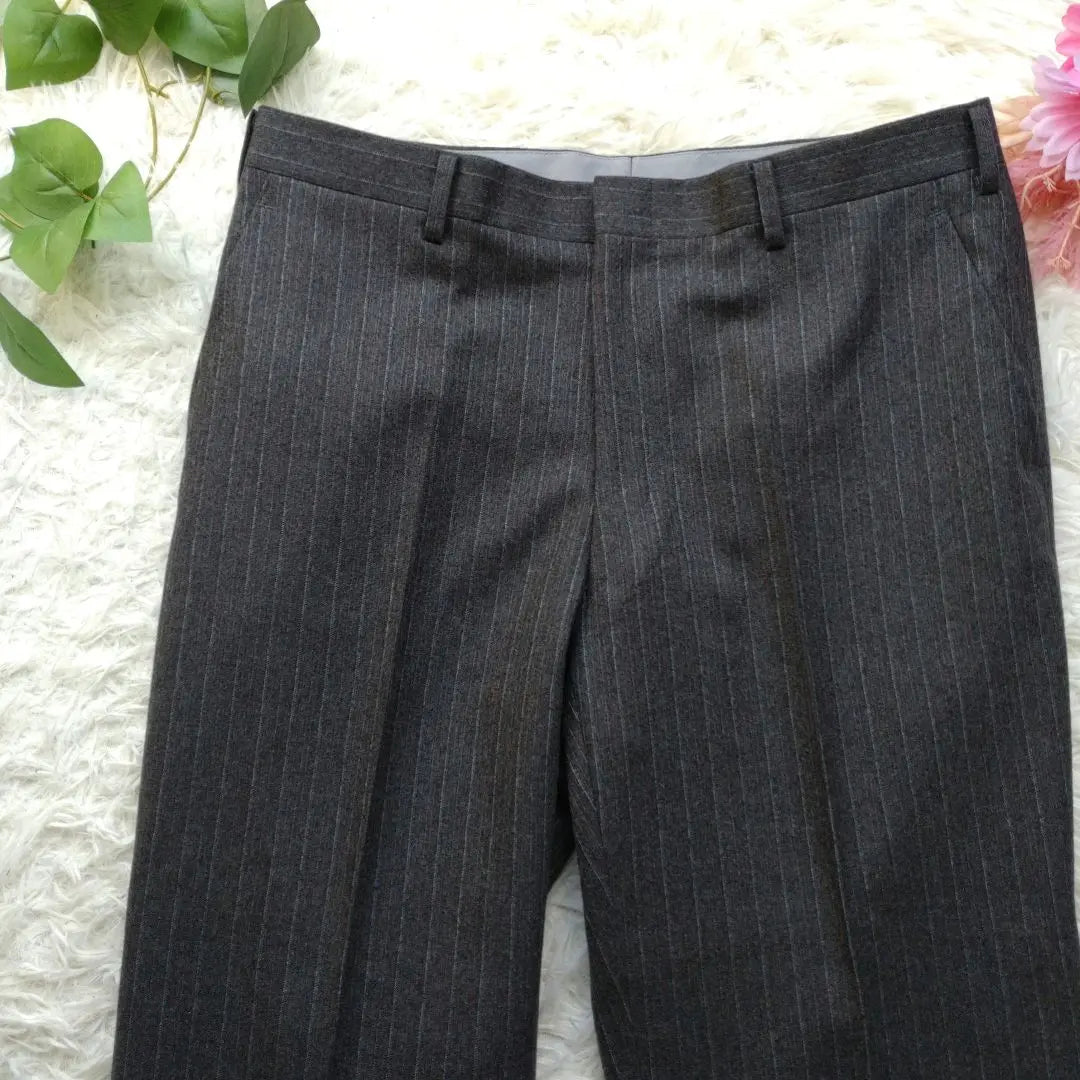 [yuuk] [98AB6] Men's Suit Business Stripe 100% Wool