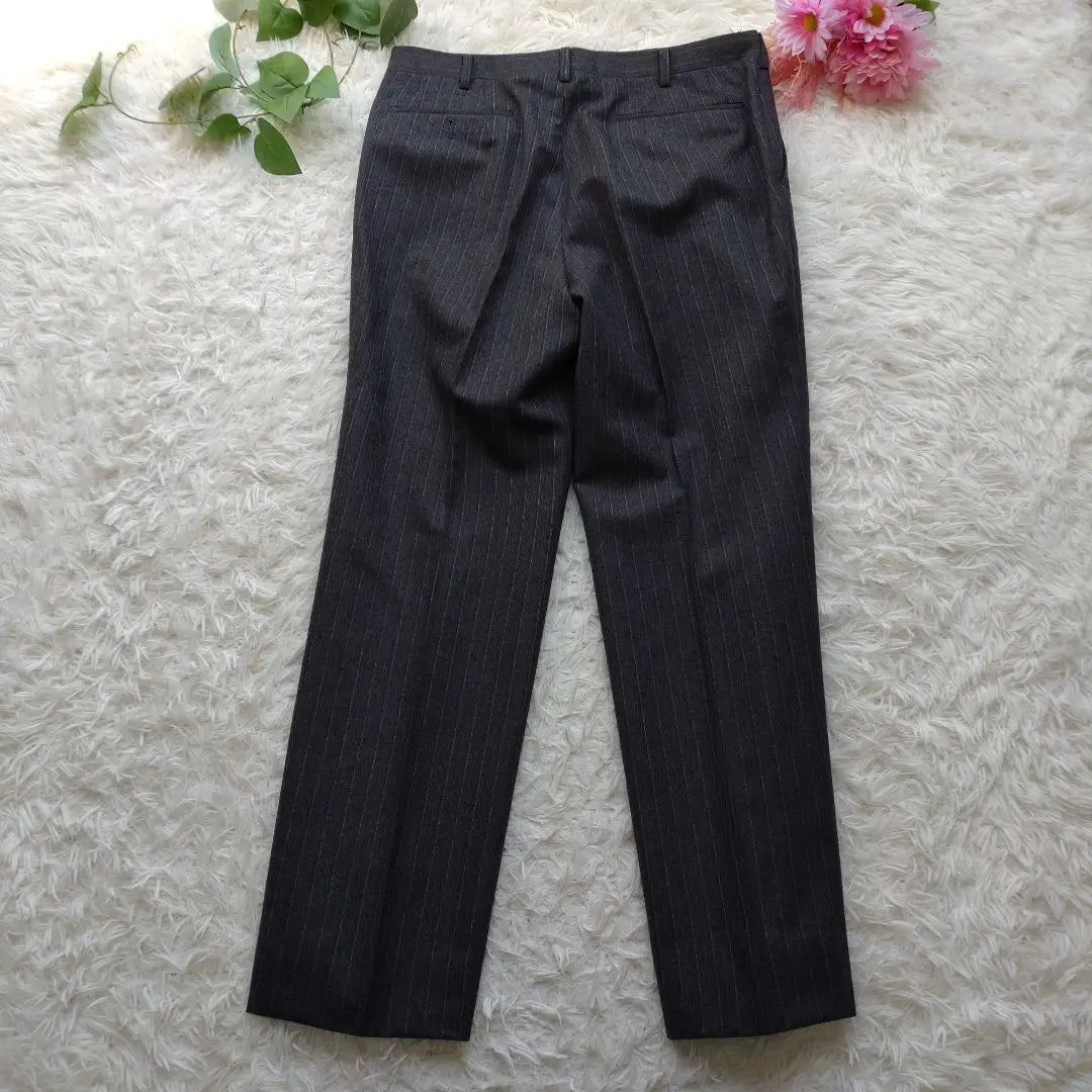 [yuuk] [98AB6] Men's Suit Business Stripe 100% Wool