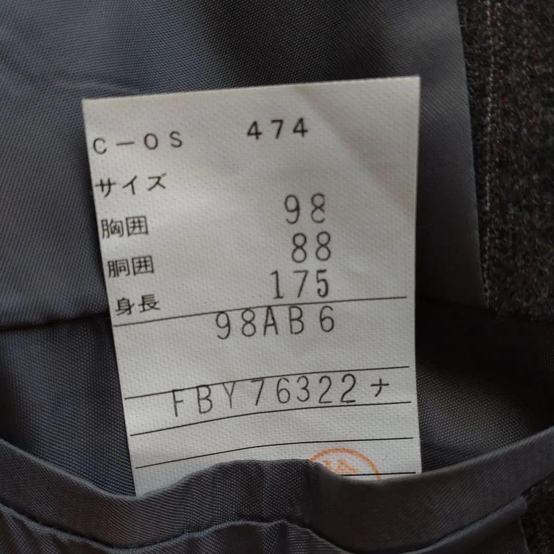 [yuuk] [98AB6] Men's Suit Business Stripe 100% Wool