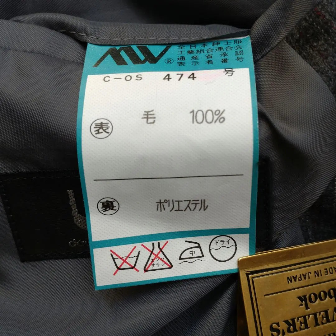 [yuuk] [98AB6] Men's Suit Business Stripe 100% Wool