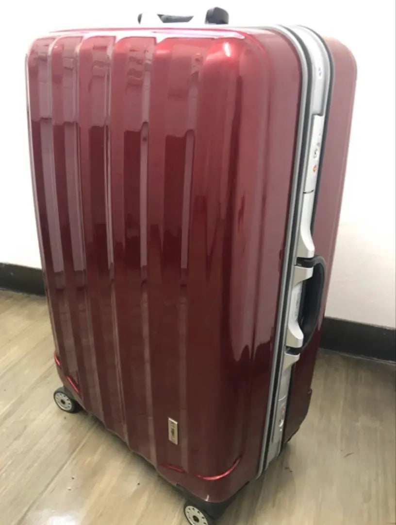 Suitcase TSA Lock L size 4 wheel W caster Wine red