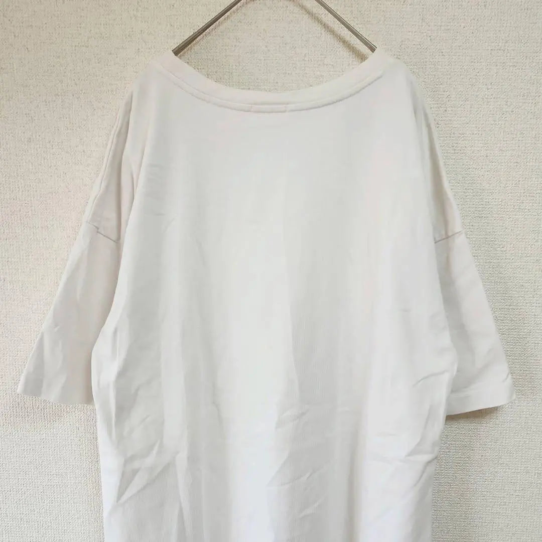 [GU] (L) Simple T-shirt/Plain short sleeve/Tunic length casual shirt/Mixed