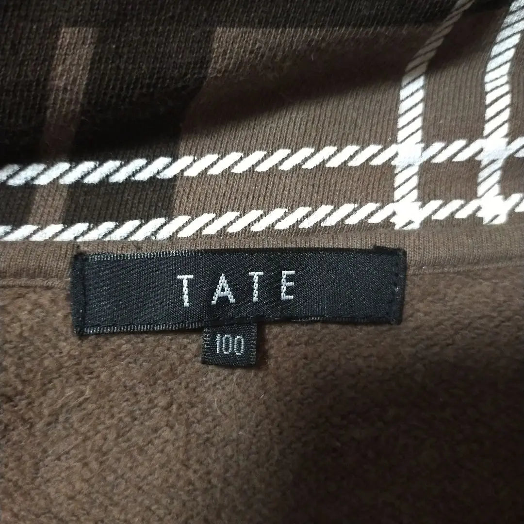 TATE hooded plaid jumper 100 (175)