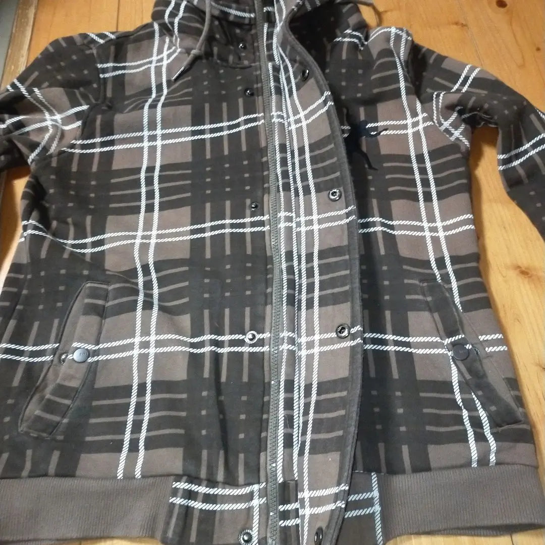 TATE hooded plaid jumper 100 (175)