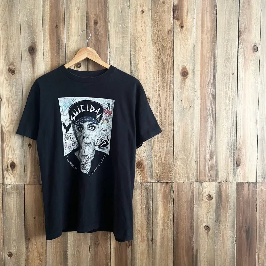 Flatlux Suicidal T -shirt Black Black Susadal