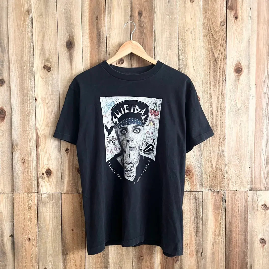 Camiseta Flatlux Suicidal Negro Black Susadal | FLATLUX SUICIDAL Tシャツ ブラック 黒 スイサイダル