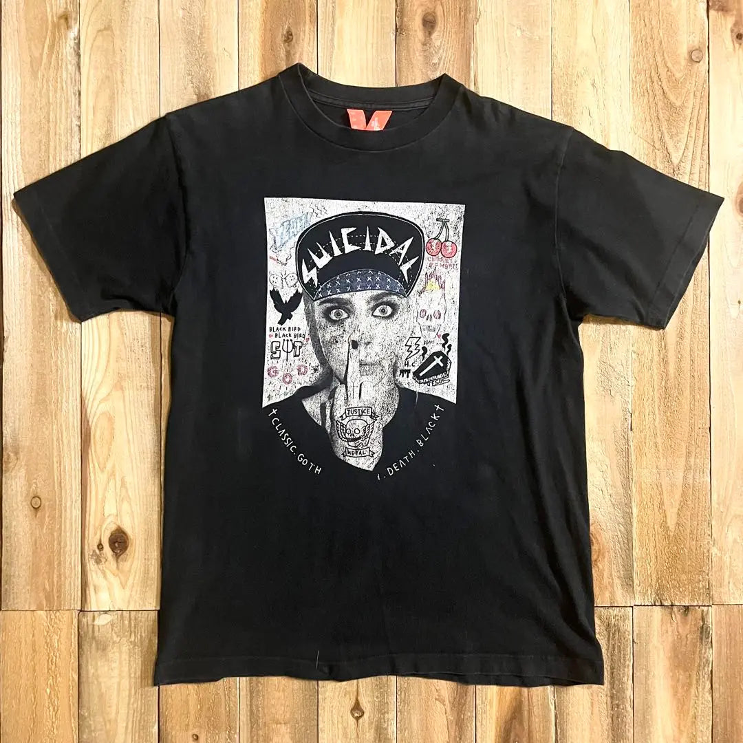 Flatlux Suicidal T -shirt Black Black Susadal