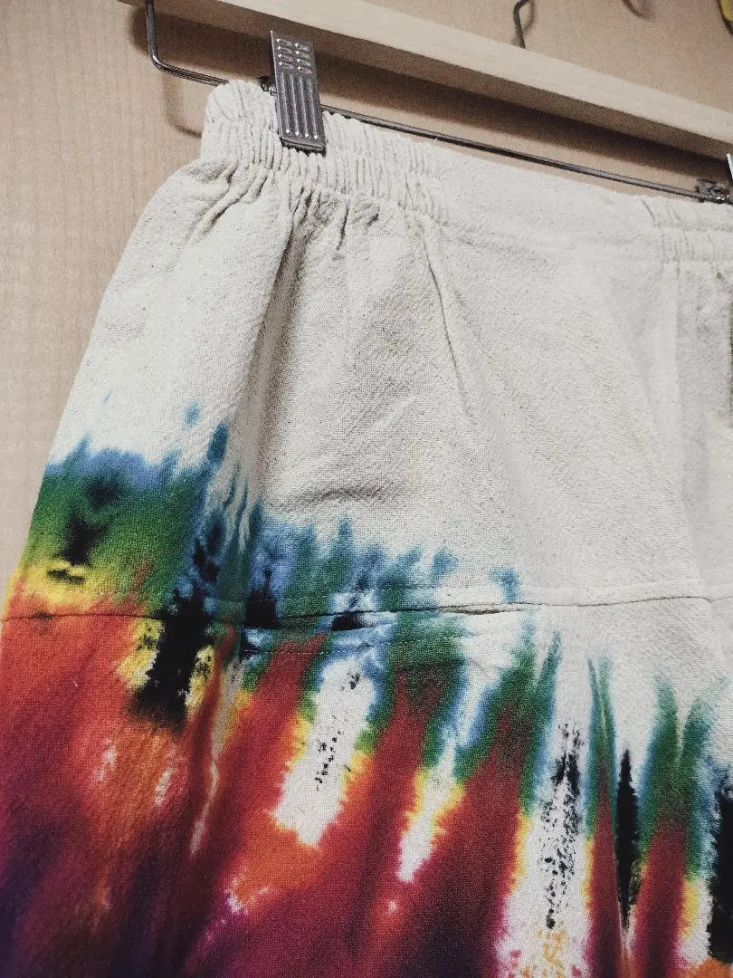 Ethnic tie-dye dye Aladdin pants, natural cotton, unisex, new 3/123