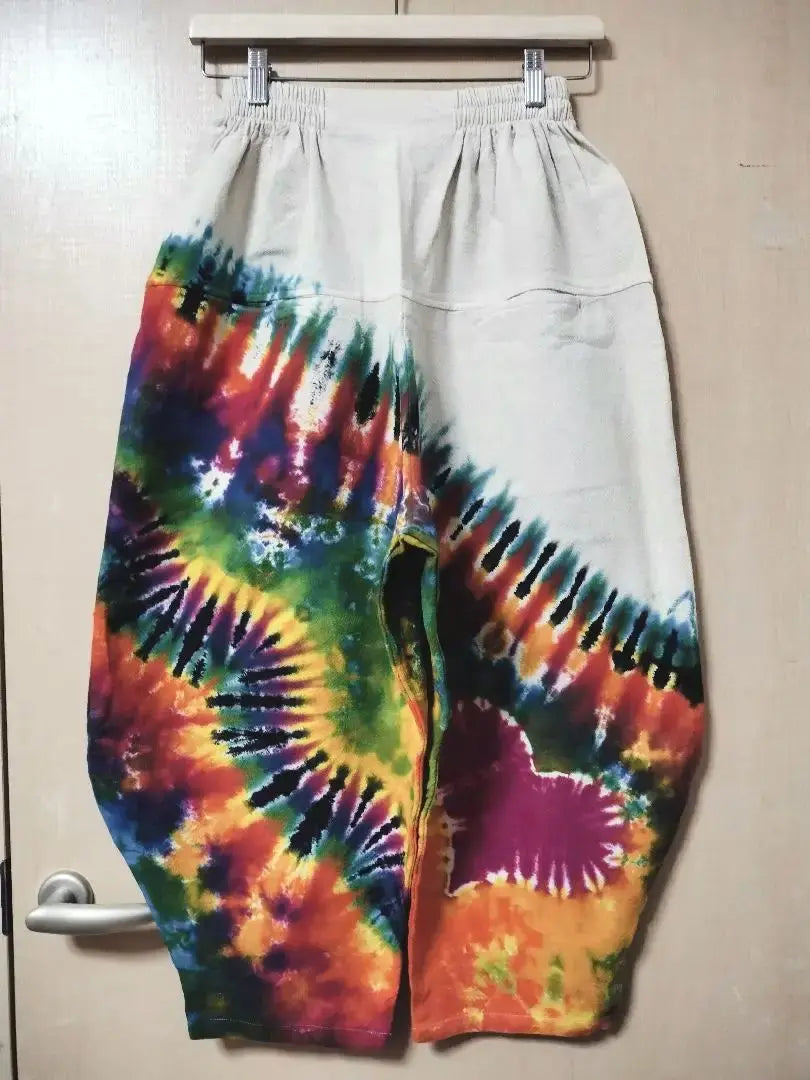 Ethnic tie-dye dye Aladdin pants, natural cotton, unisex, new 3/123