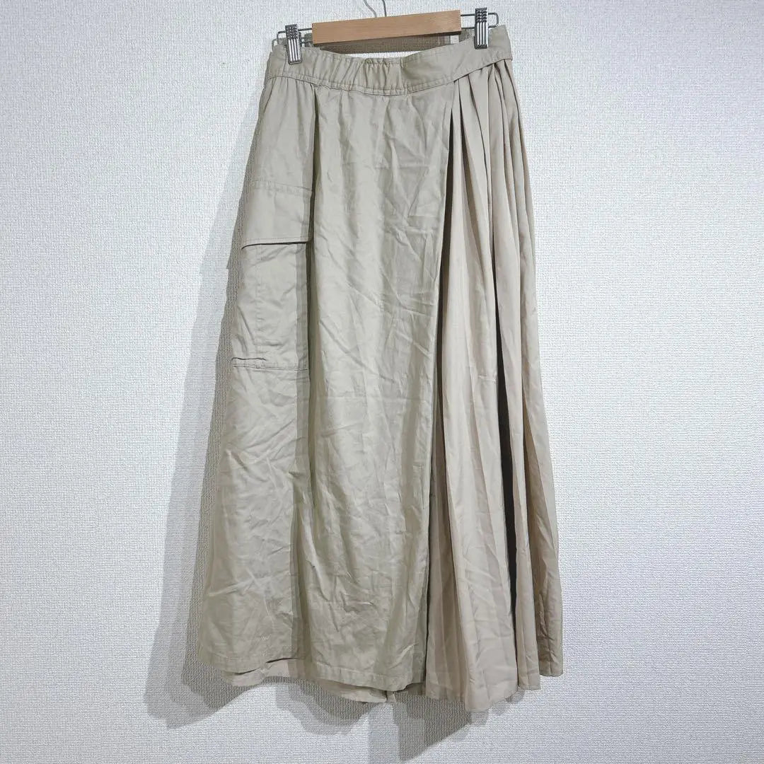 COCODEAL Skirt Pleated Wrap Skirt 1