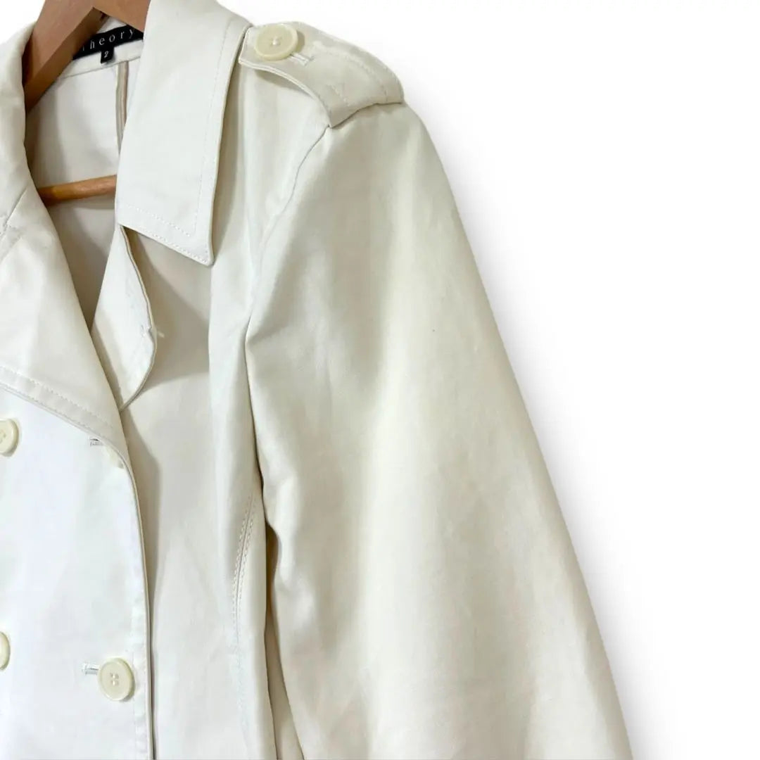 Theory theory short trench coat