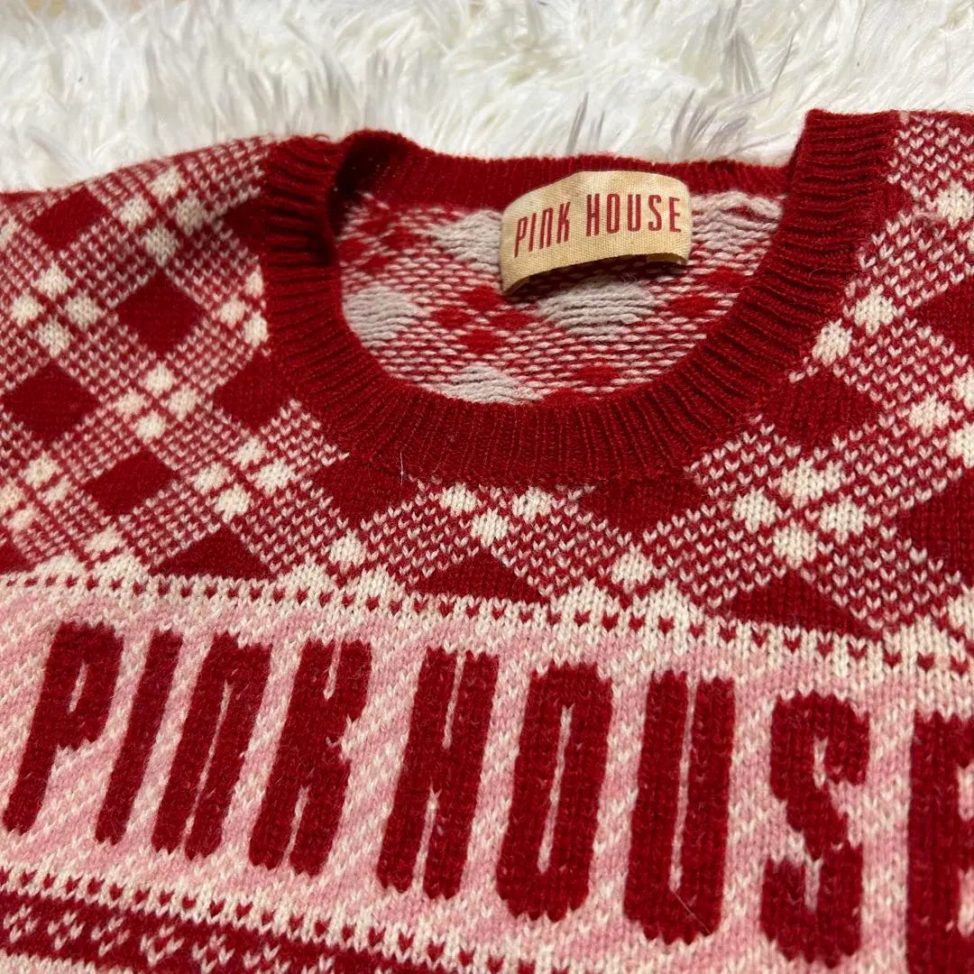 PINK HOUSE Vintage Knit Pink House Sweater Check | PINK HOUSE ヴィンテージ　ニット　ピンクハウス　セーター　チェック