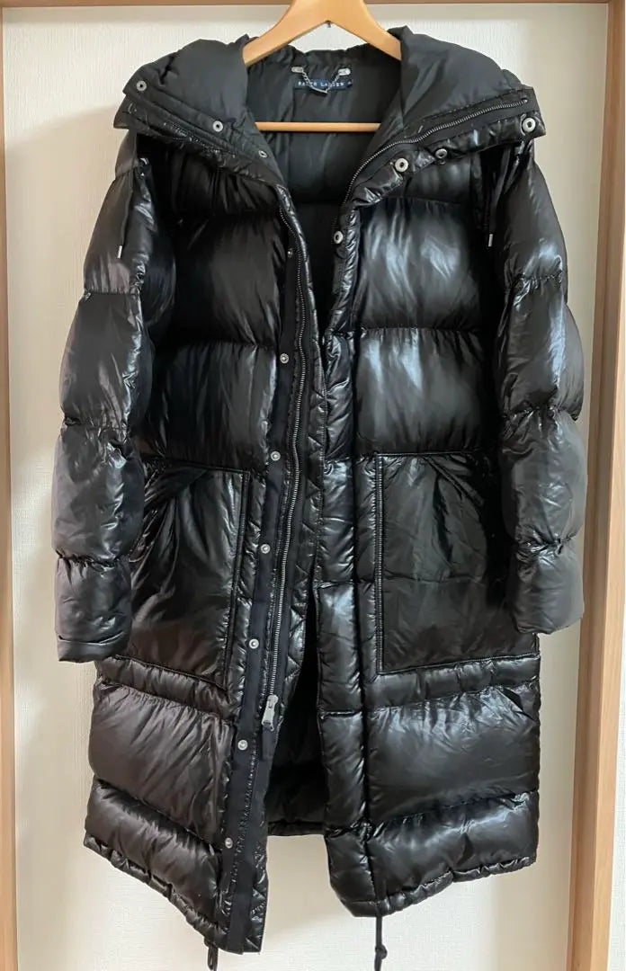 Ralph Lauren Hooded Down Jacket Black Women's XL