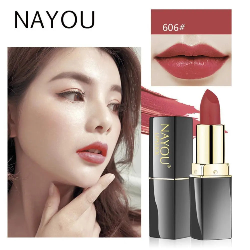 Lápiz labial, rojo, rojo tomate 606, rojo, mate, lápiz labial