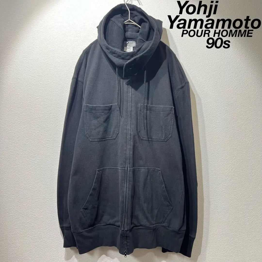 Rare 90-year-old Yoji Yamamoto Pool Homme High-quality Zip Hoodie Jacket