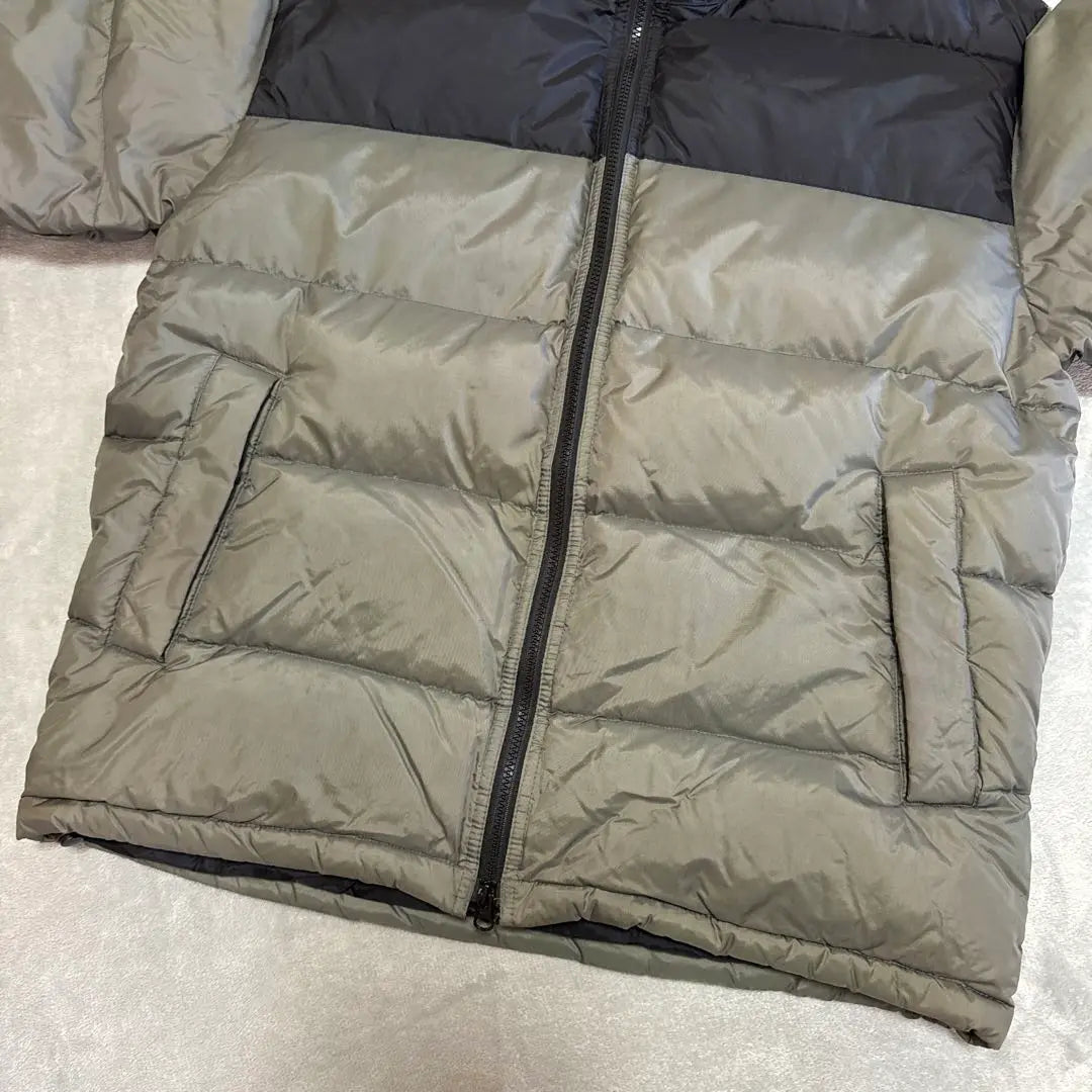 00's OLD GAP Down Jacket Two Tone Green Black