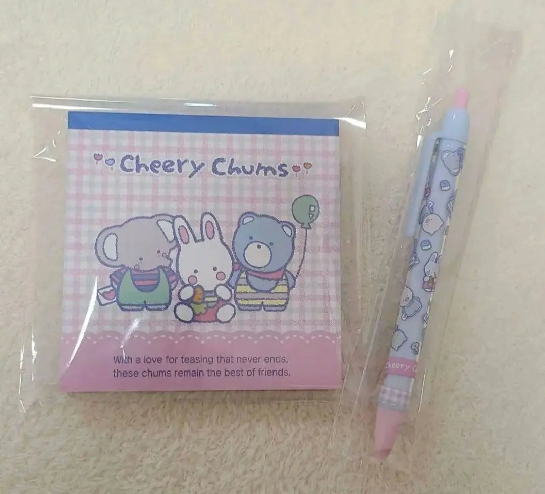 Sanrio Cheerry Chum Square Memo Ballpoint Pen