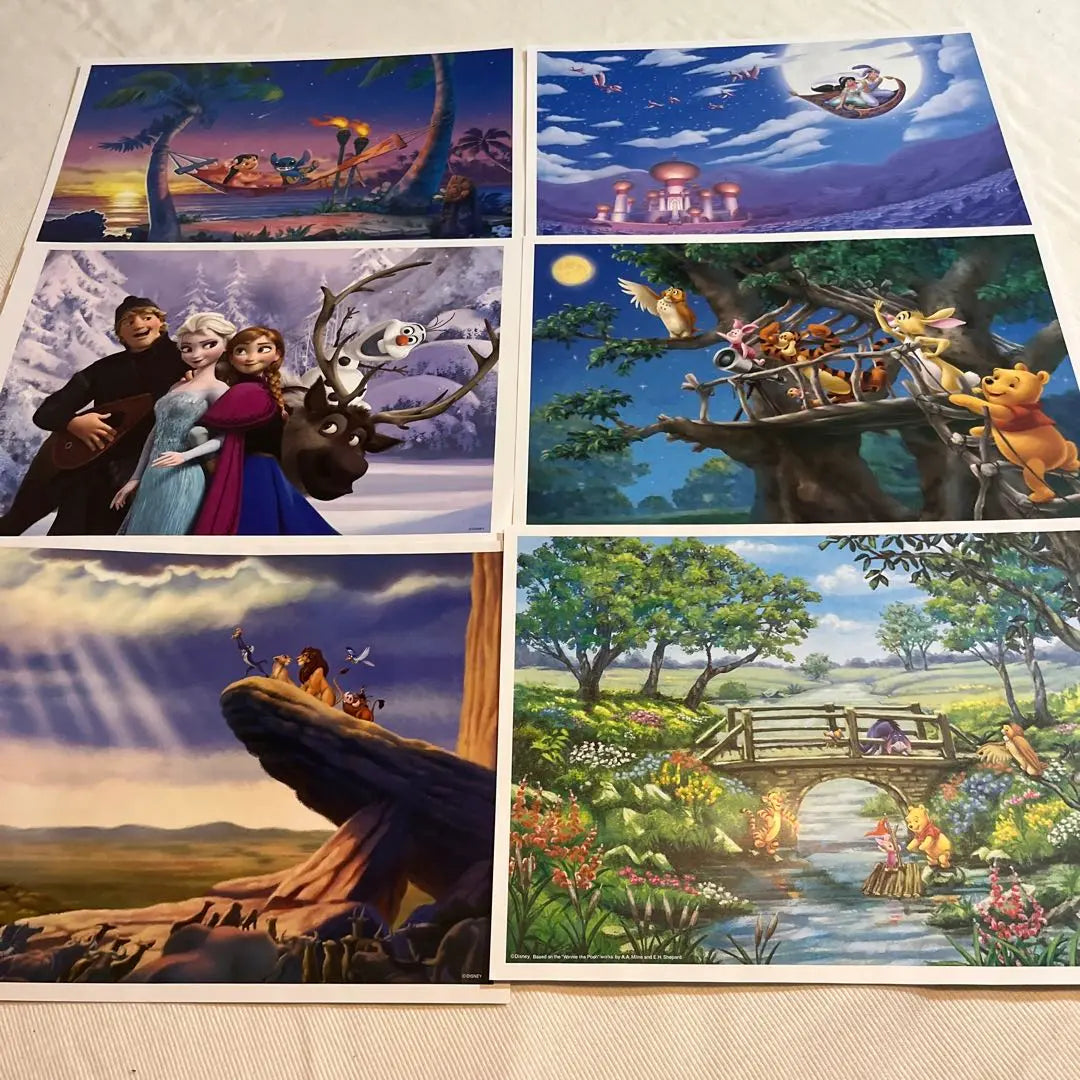 Yomiuri Shimbun Framed Picture Series Disney Art Collection Seasonal Framed 24 sheets