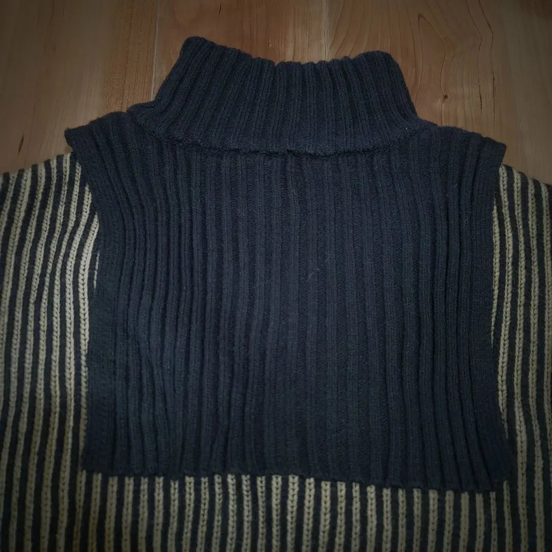 [KBF] Layered half zip knit