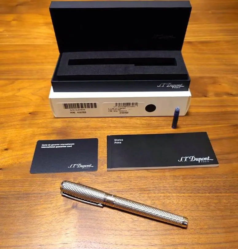 S -Du Pong Fountain Pen Lin D Fire Head Mnib Serial NO | エス・テー・デュポン万年筆　ラインD　FIRE HEAD　Ｍニブ　シリアルNo有