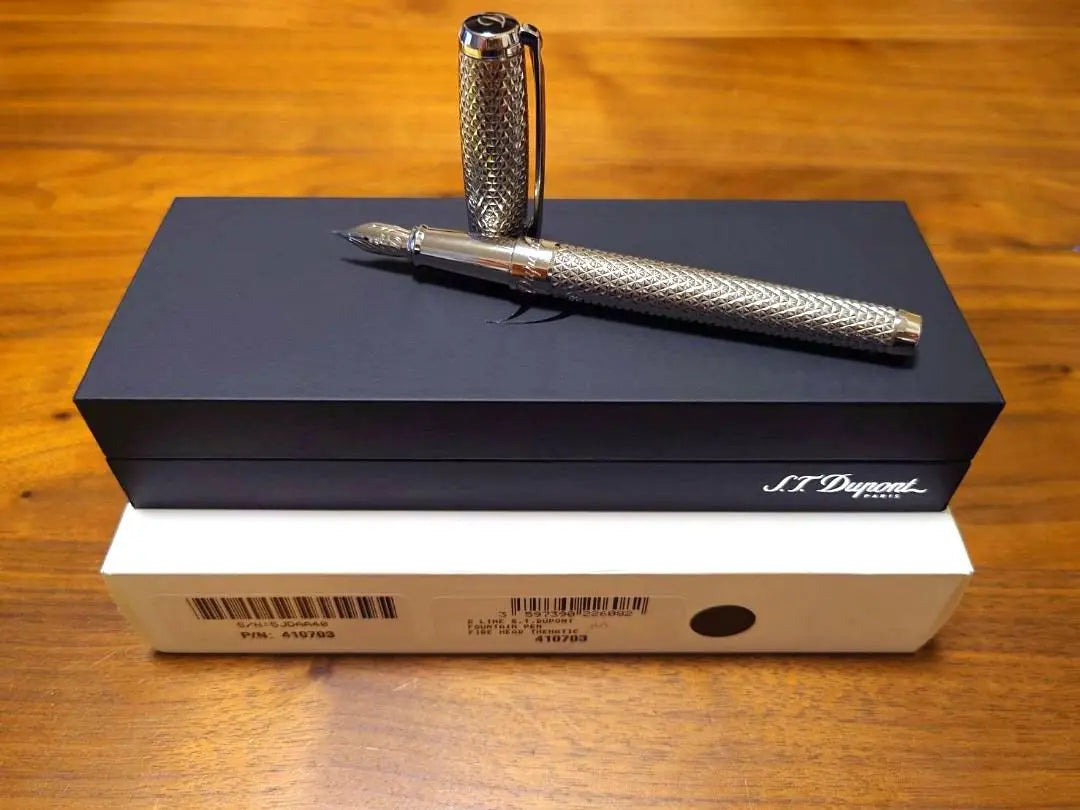 S -Du Pong Fountain Pen Lin D Fire Head Mnib Serial NO | エス・テー・デュポン万年筆　ラインD　FIRE HEAD　Ｍニブ　シリアルNo有