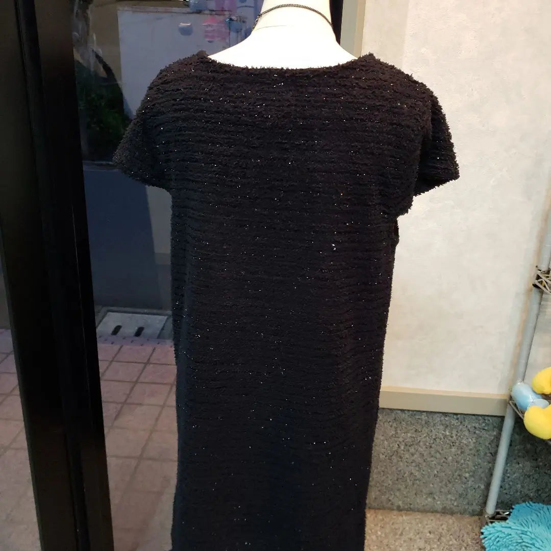 Black glitter dress