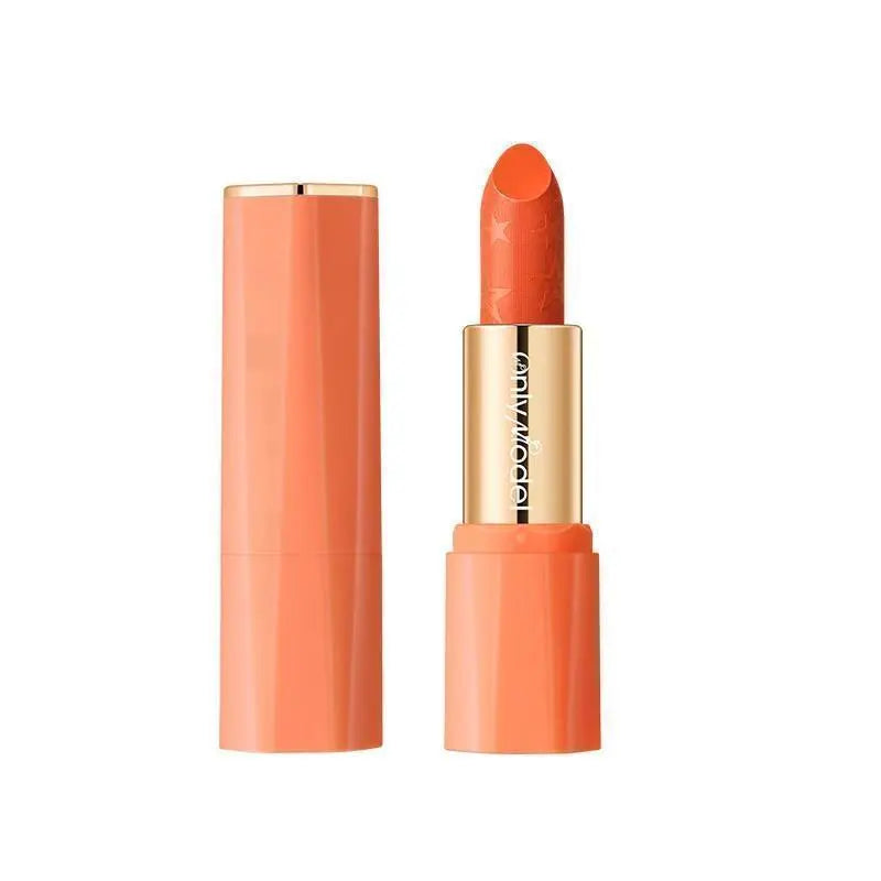 Naranja, W01, mate, lápiz labial, labio, RICH SOFT